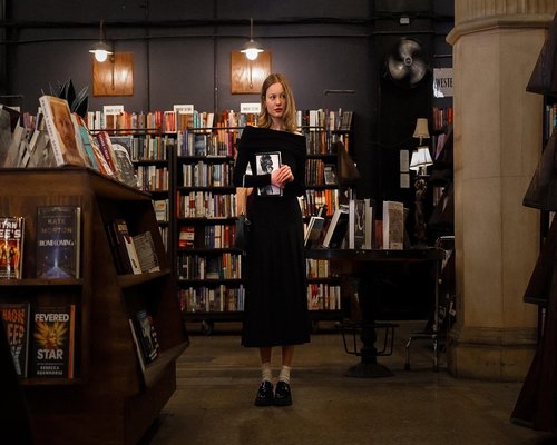 Cozy independent bookstore interior